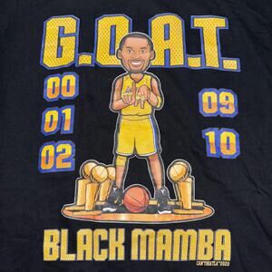 Black Mamba Shirt Mens Medium G.O.A.T. Kobe Basketball LA Lakers Graphic Tee